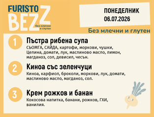 Меню без млечни и глутен 06.07 200гр.