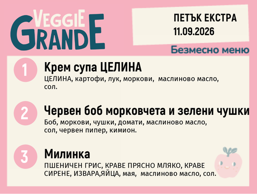 [DY.08.26.11924] Меню 11.09 Екстра безмесно 300гр.